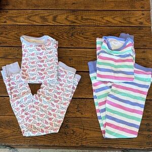 Crewcuts Pink Elephant & Pastel Stripe Pajama Set